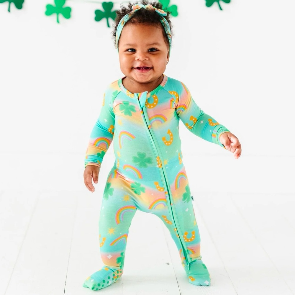 Bums & Roses Clover the Rainbow Convertible Romper